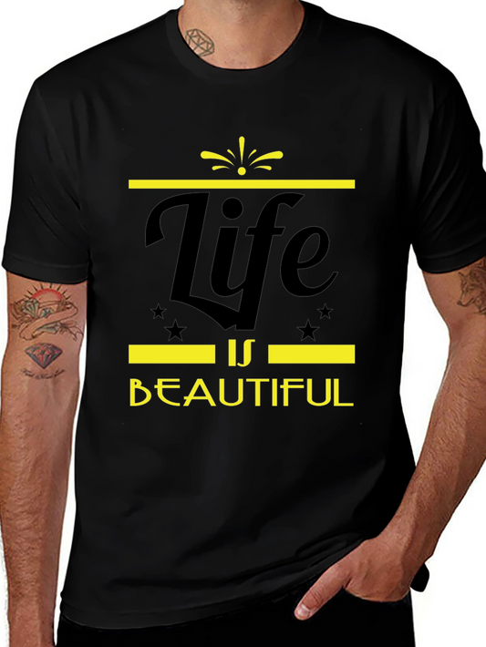 Life is Beautiful Graphic Tee - Black