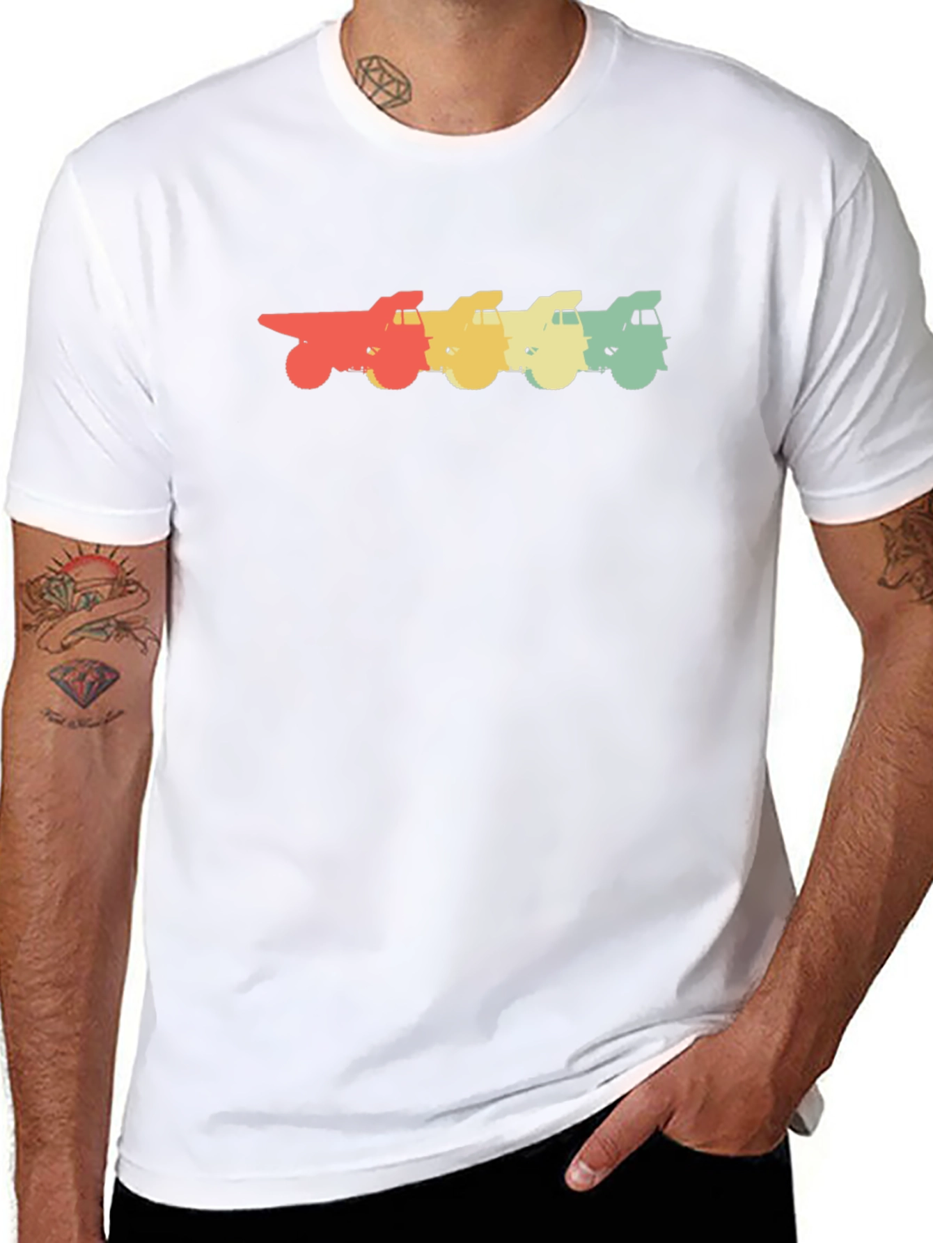 Retro Truck Graphic Tee - Black
