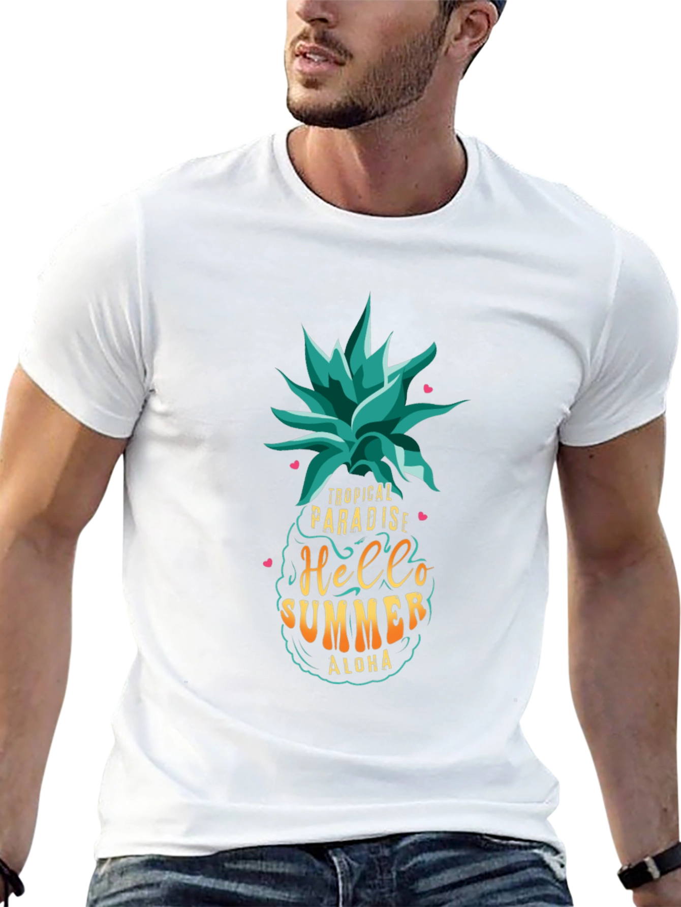 Tropical Paradise Summer T-Shirt - Aloha Vibes