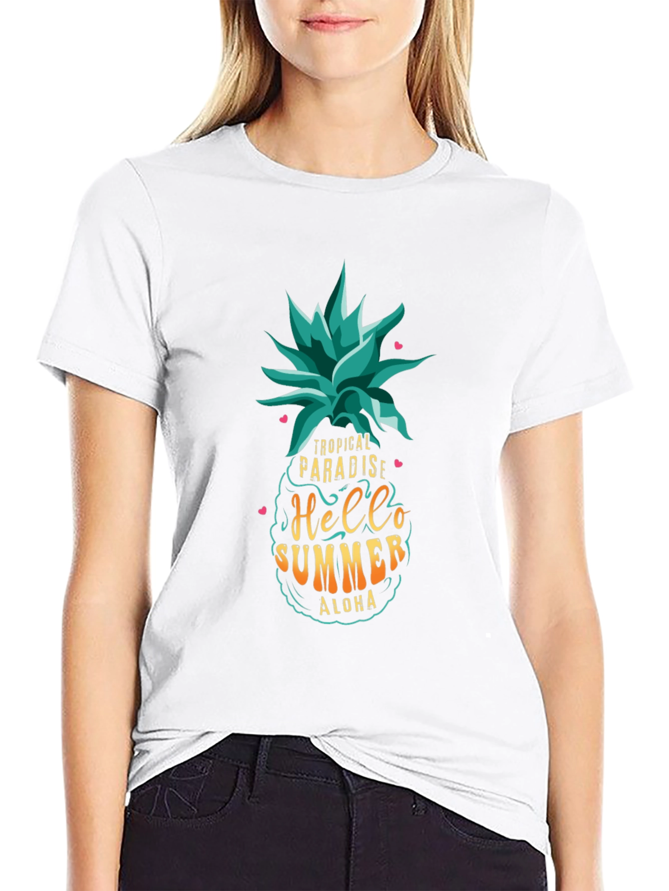 Tropical Paradise Summer T-Shirt - Aloha Vibes