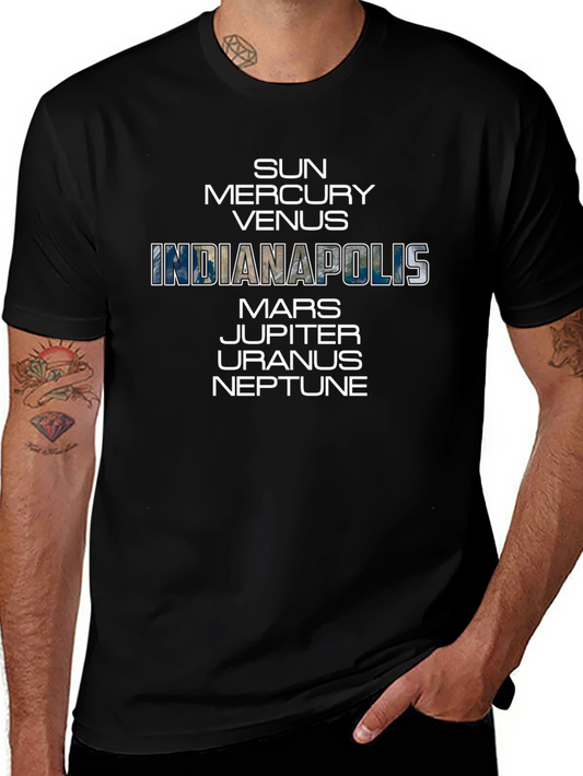 Indianapolis Planets T-Shirt - Astronomy Space Tee