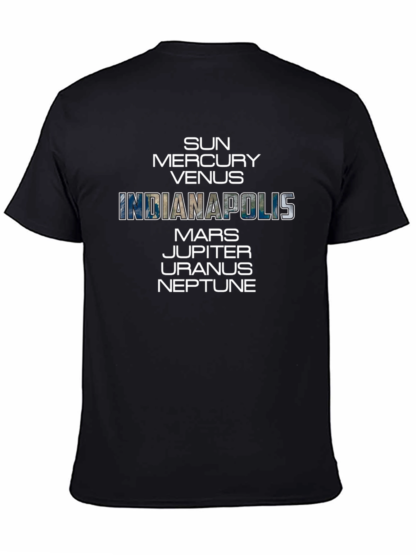 Indianapolis Planets T-Shirt - Astronomy Space Tee