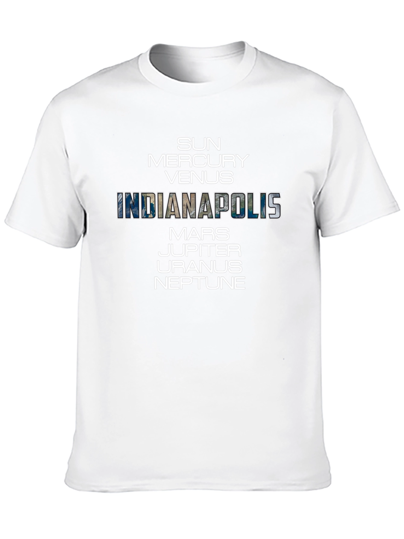 Indianapolis Planets T-Shirt - Astronomy Space Tee
