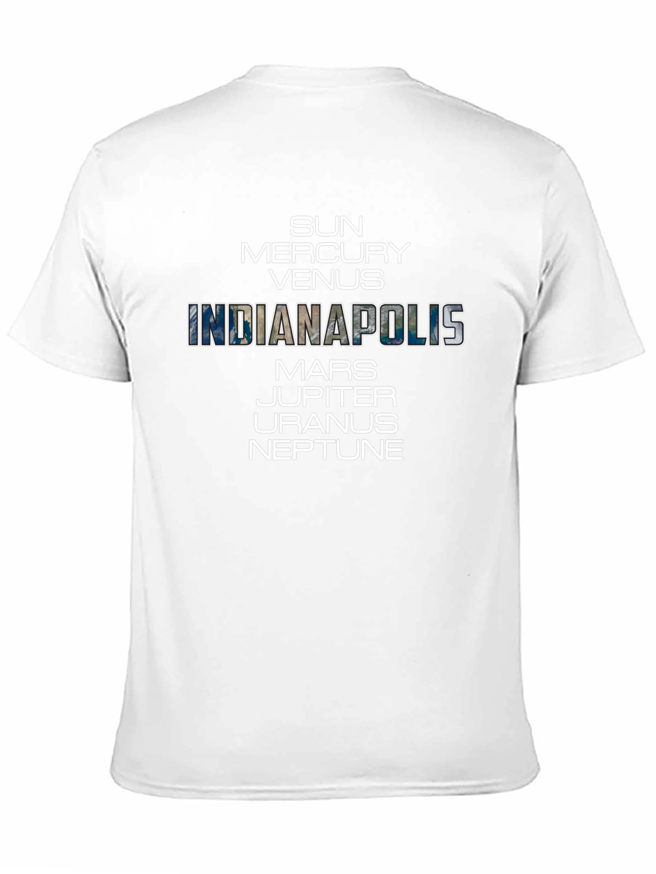 Indianapolis Planets T-Shirt - Astronomy Space Tee