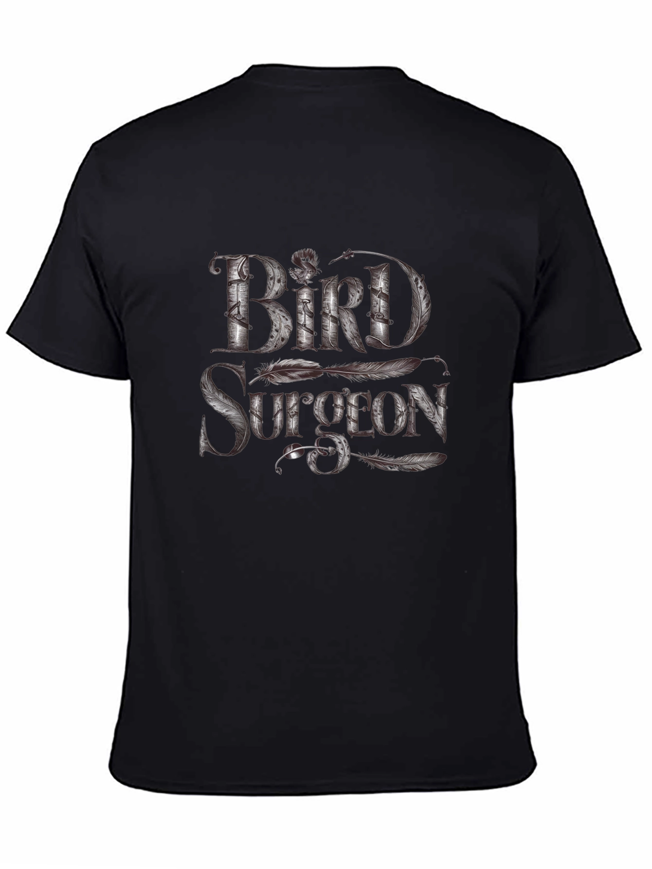 Bird Surgeon Graphic T-Shirt - Unique Feather Design