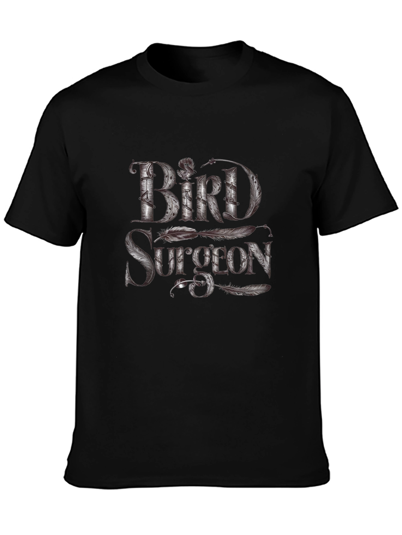 Bird Surgeon Graphic T-Shirt - Unique Feather Design
