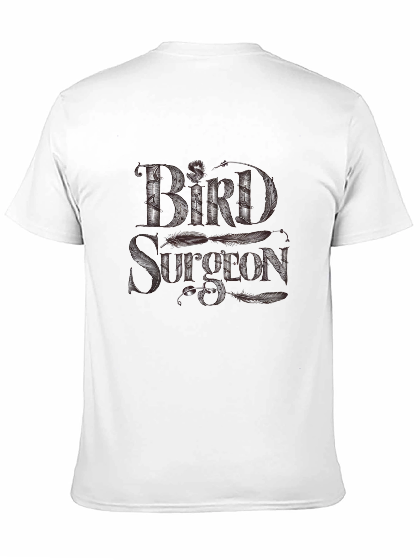 Bird Surgeon Graphic T-Shirt - Unique Feather Design