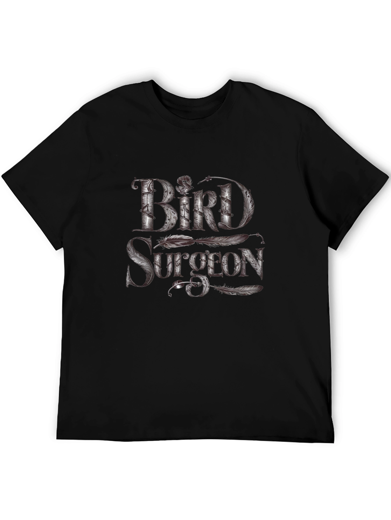 Bird Surgeon Graphic T-Shirt - Unique Feather Design