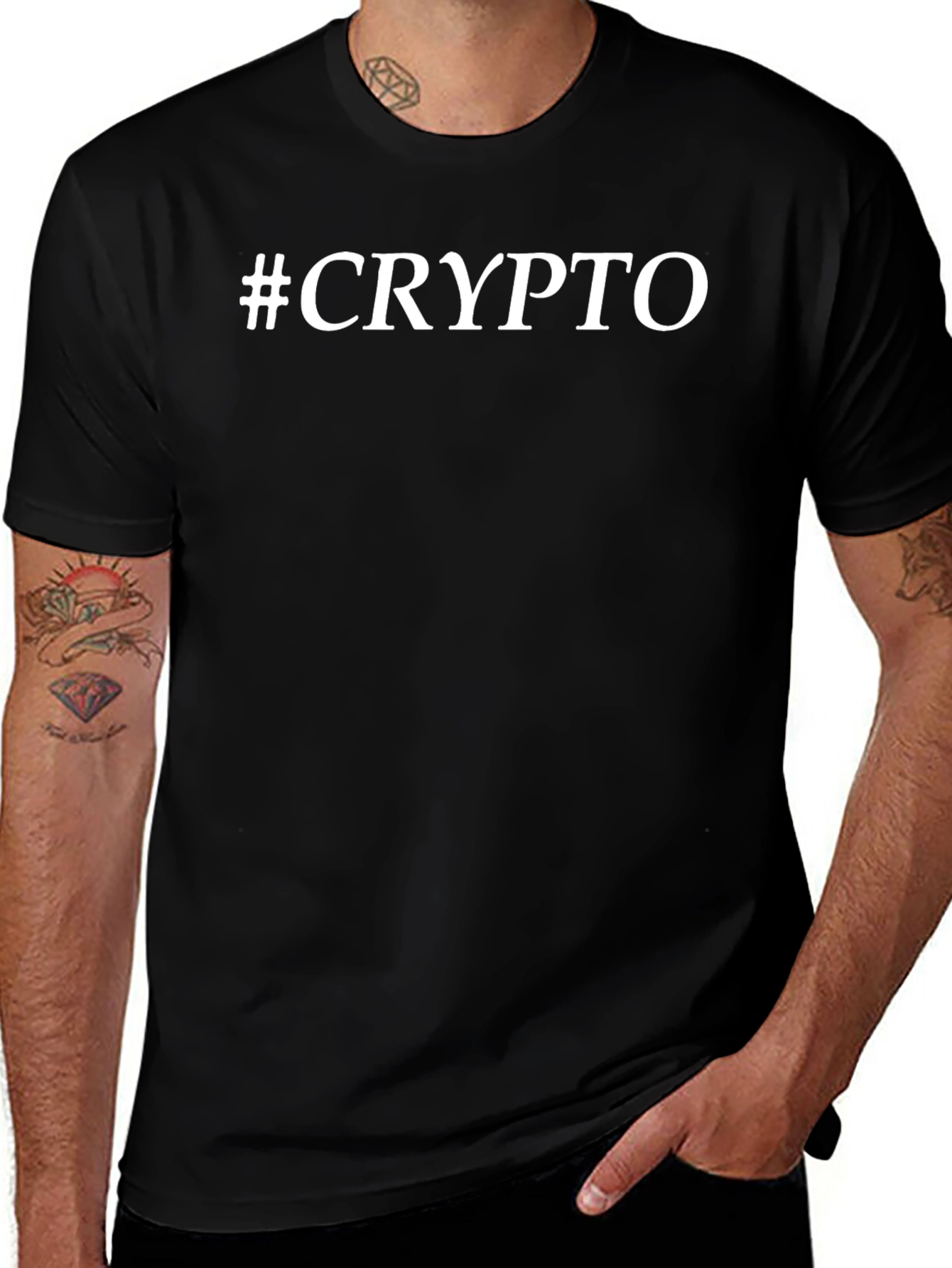Crypto T-Shirt - Stylish Black Tee