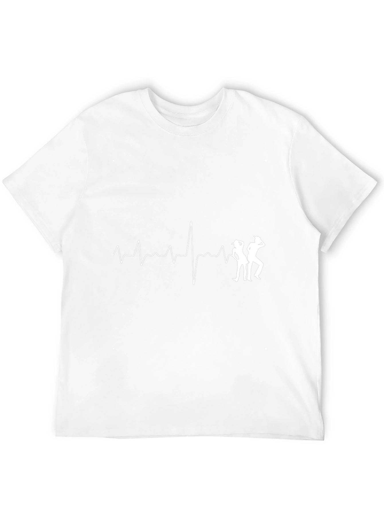 Dancing Heartbeat Graphic Tee - Black