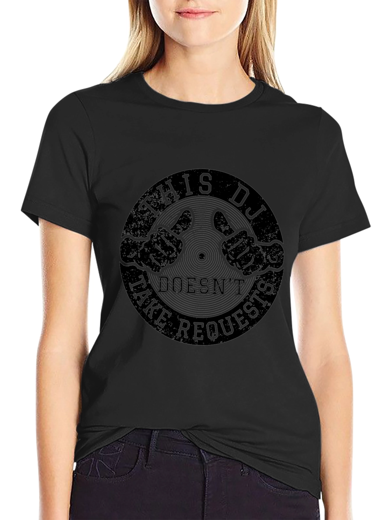 DJ Doesnt Take Requests T-Shirt - Music Lover Tee