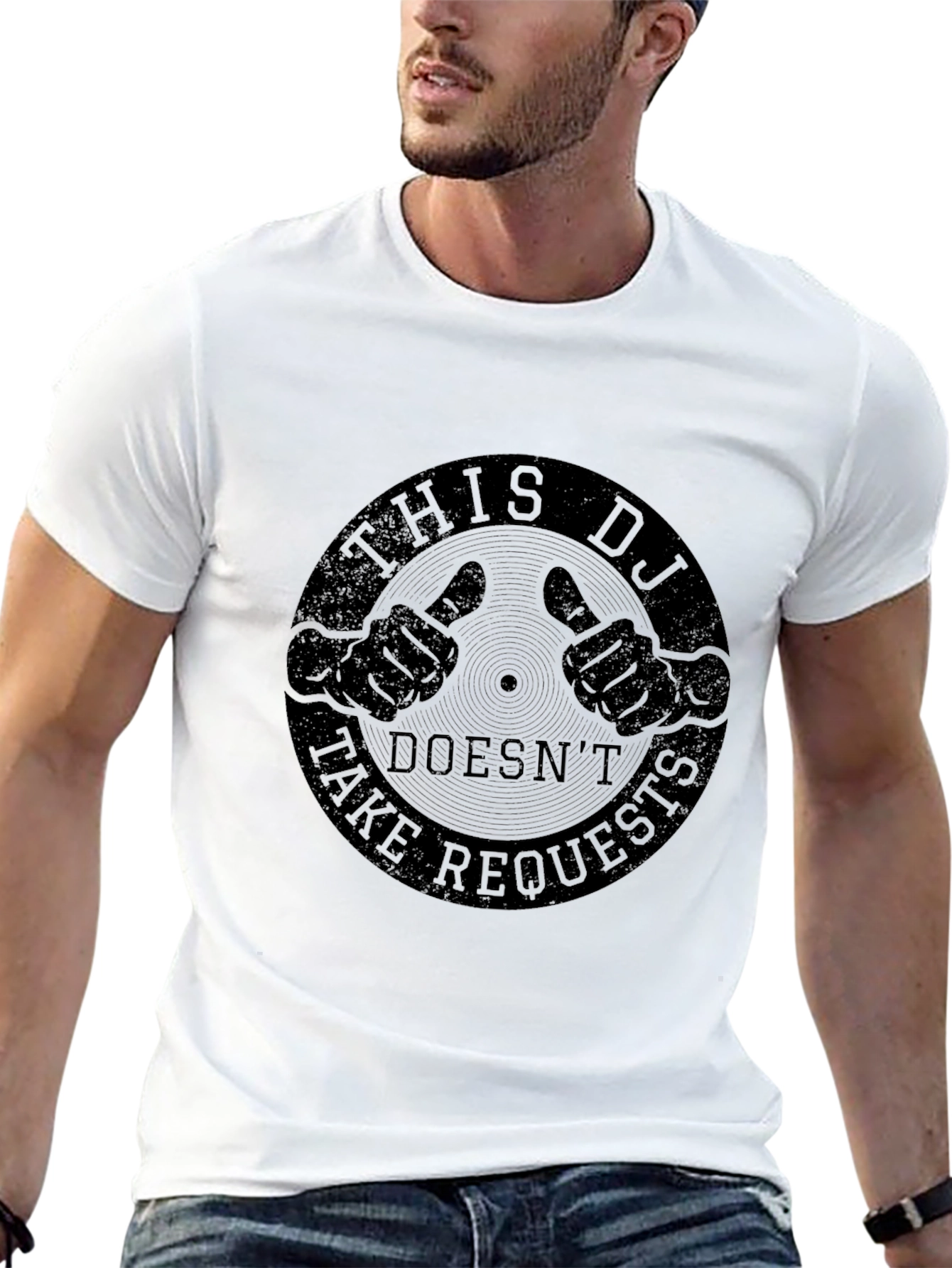 DJ Doesnt Take Requests T-Shirt - Music Lover Tee