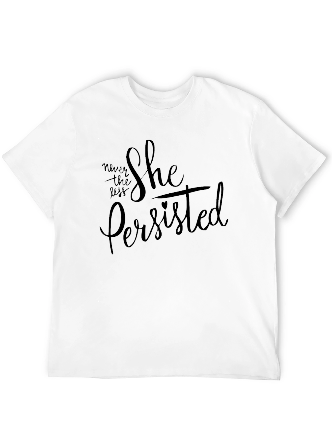 She Persisted Black T-Shirt - Empowering Womens Tee