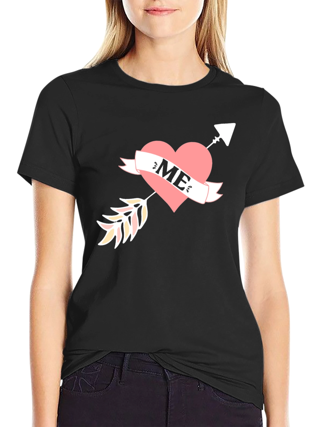 Heart Arrow ME Graphic Tee - Unique Design