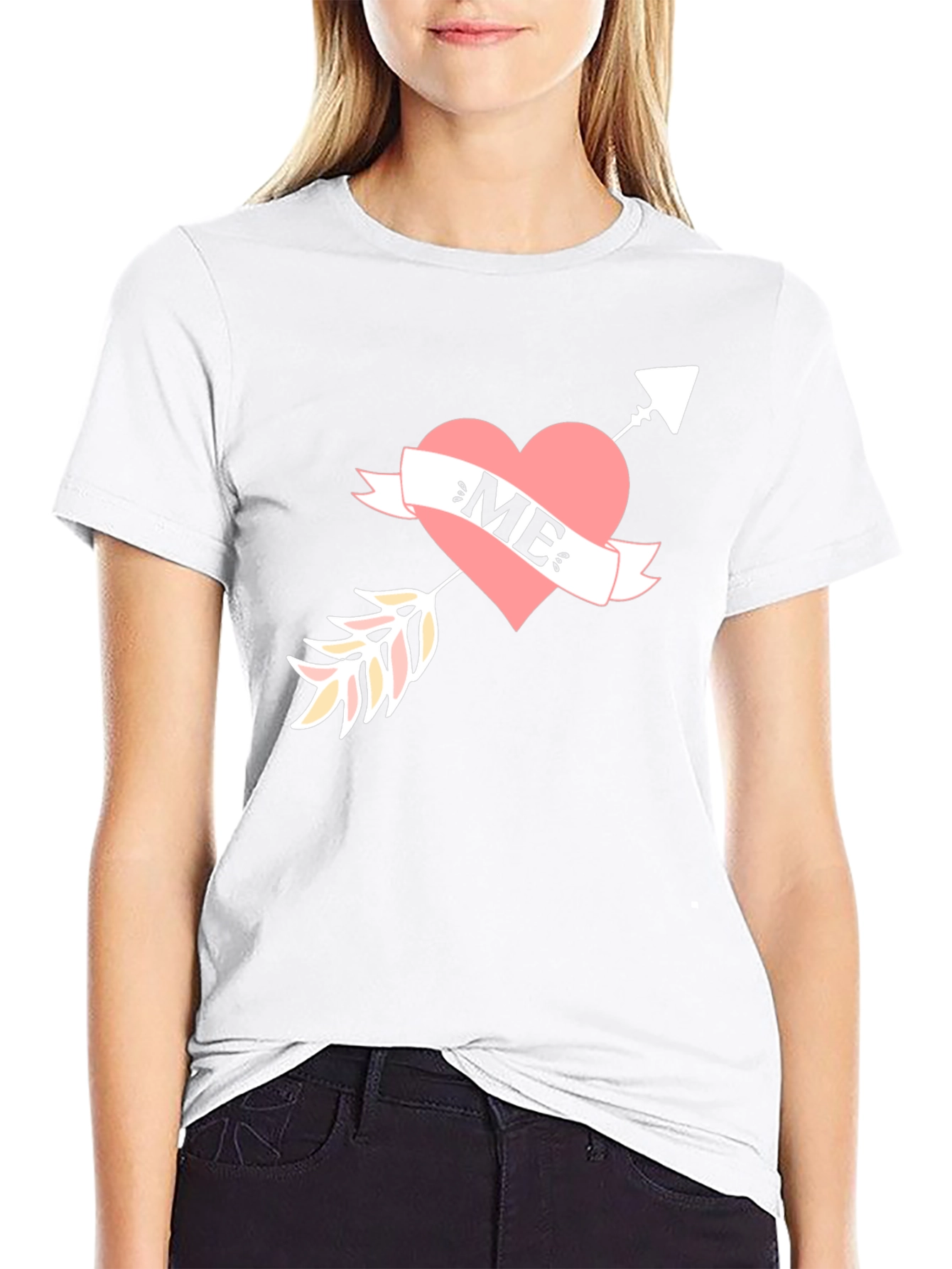 Heart Arrow ME Graphic Tee - Unique Design
