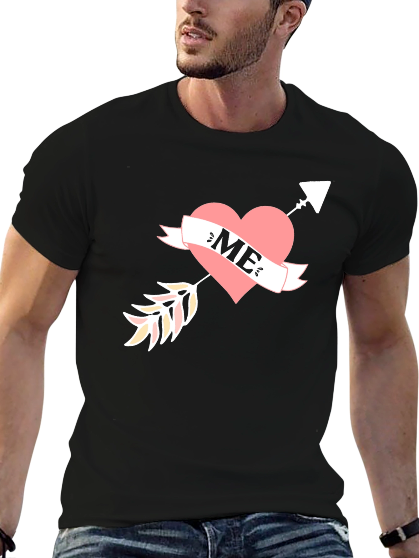 Heart Arrow ME Graphic Tee - Unique Design