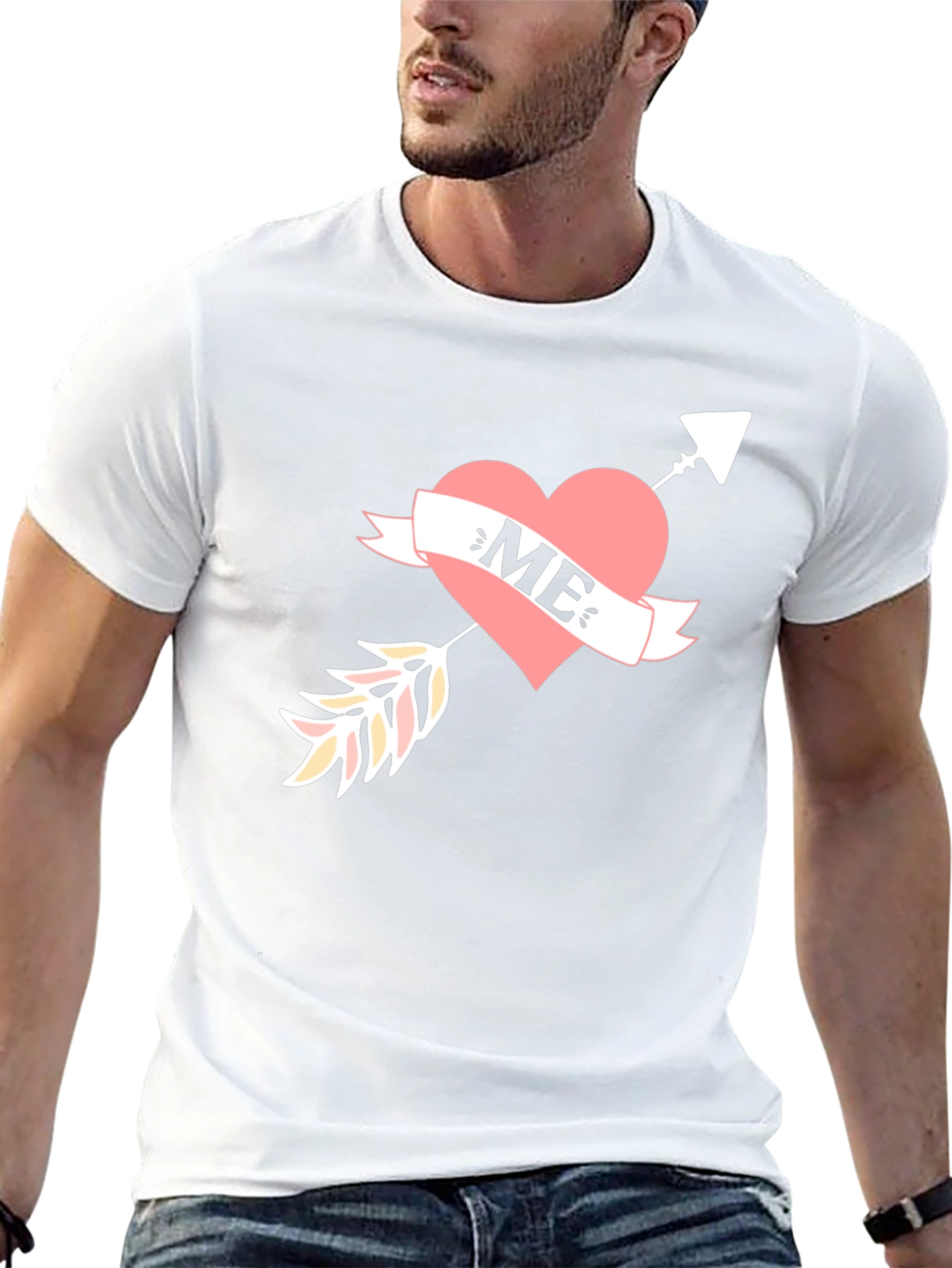 Heart Arrow ME Graphic Tee - Unique Design