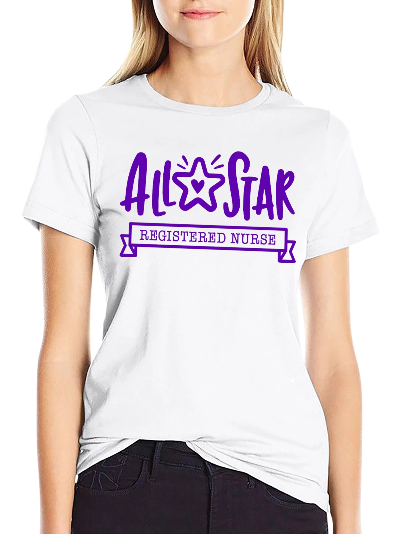 All-Star Registered Nurse T-Shirt - Black