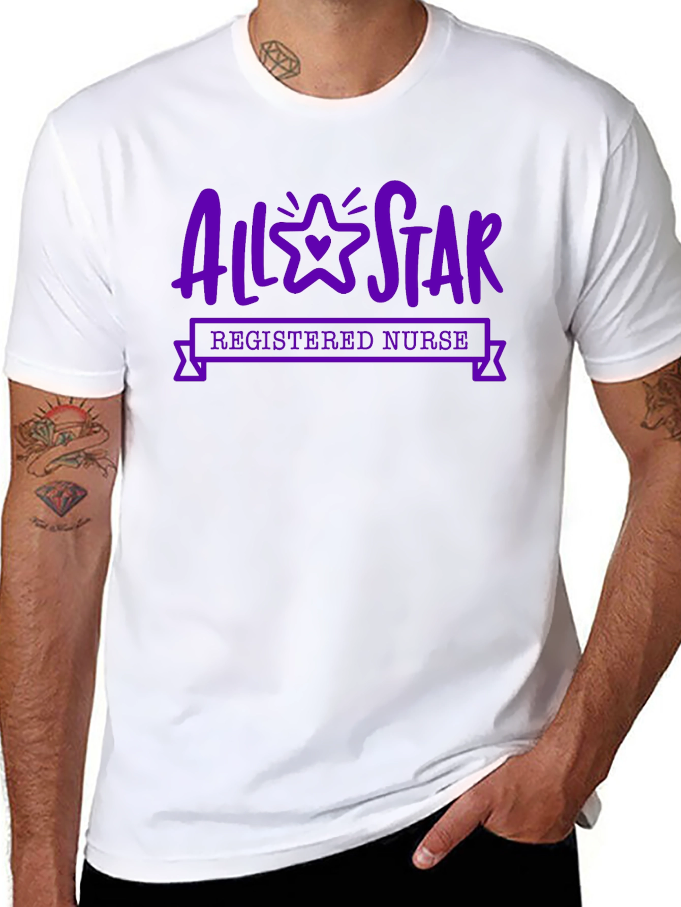 All-Star Registered Nurse T-Shirt - Black