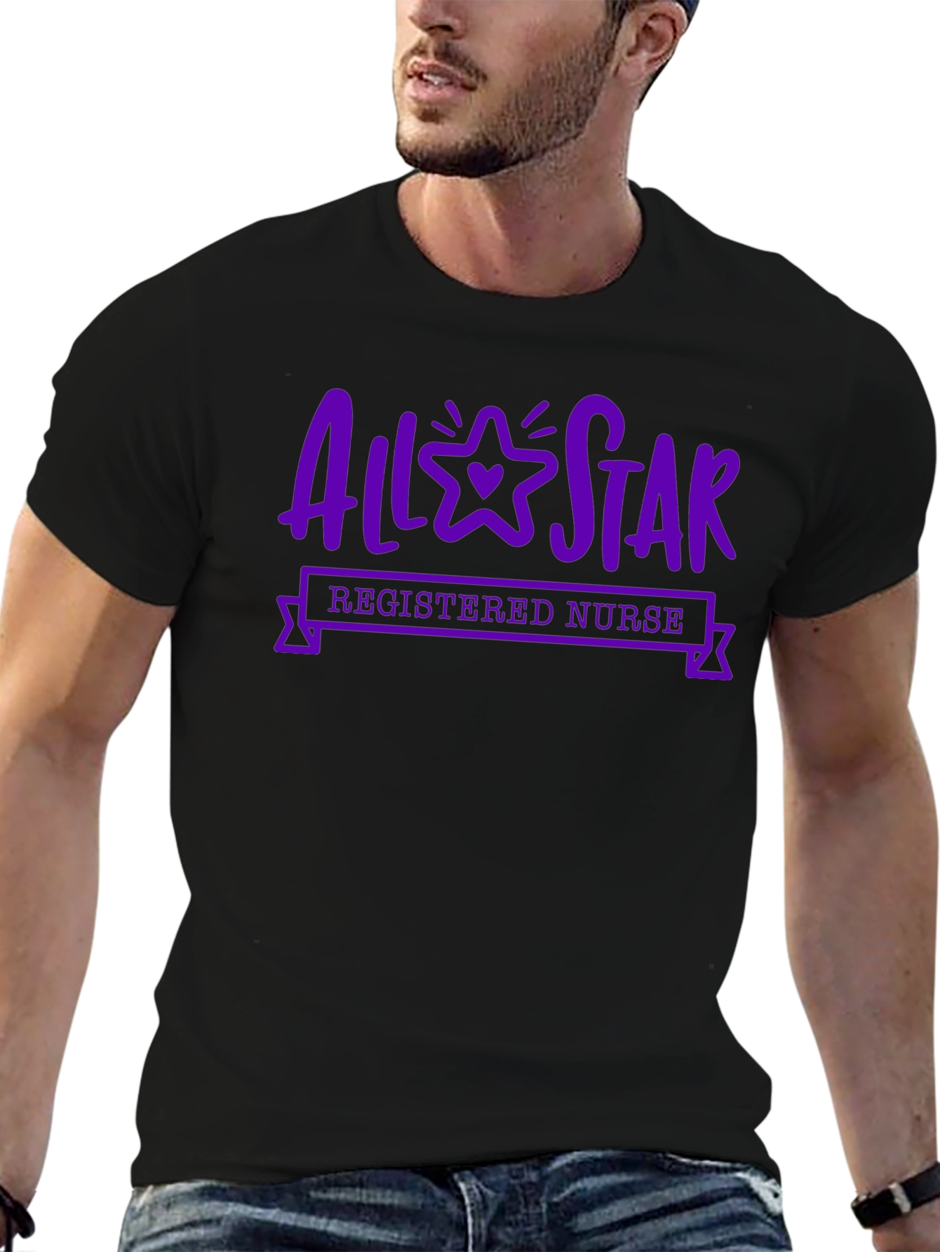 All-Star Registered Nurse T-Shirt - Black