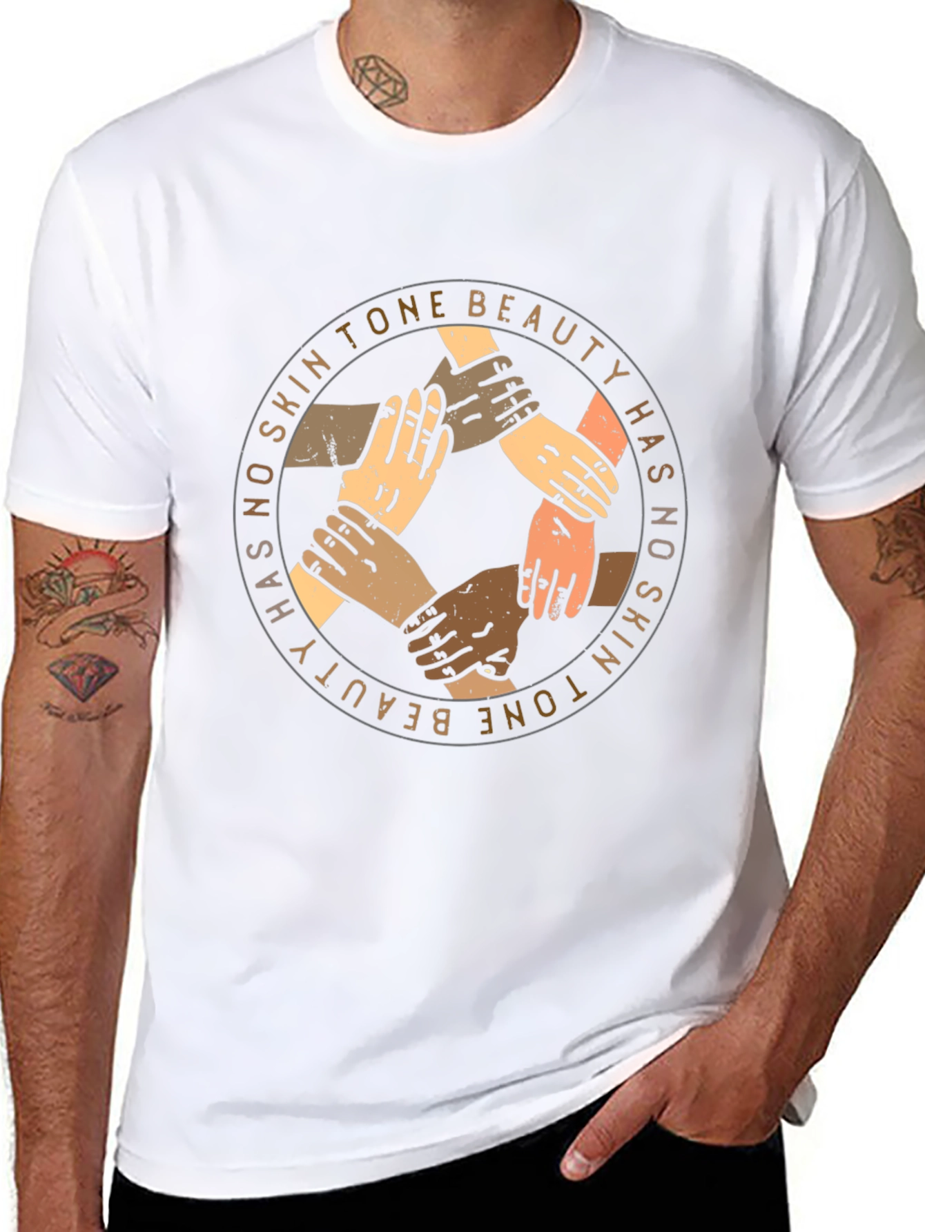 Beauty Has No Skin Tone Graphic Tee