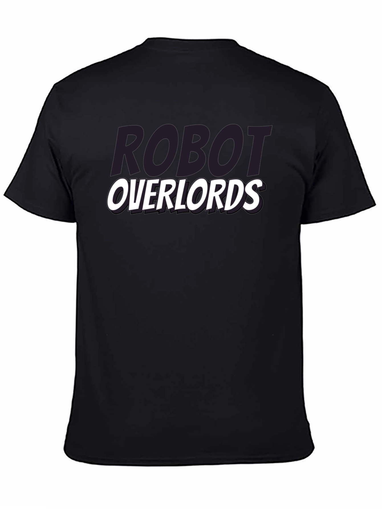 Robot Overlords Graphic T-Shirt - Black