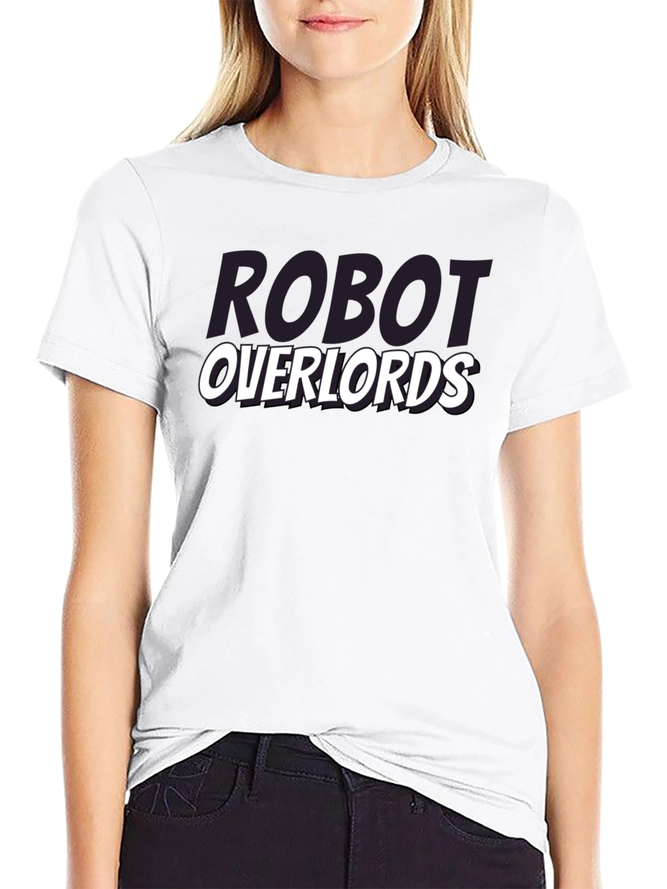 Robot Overlords Graphic T-Shirt - Black