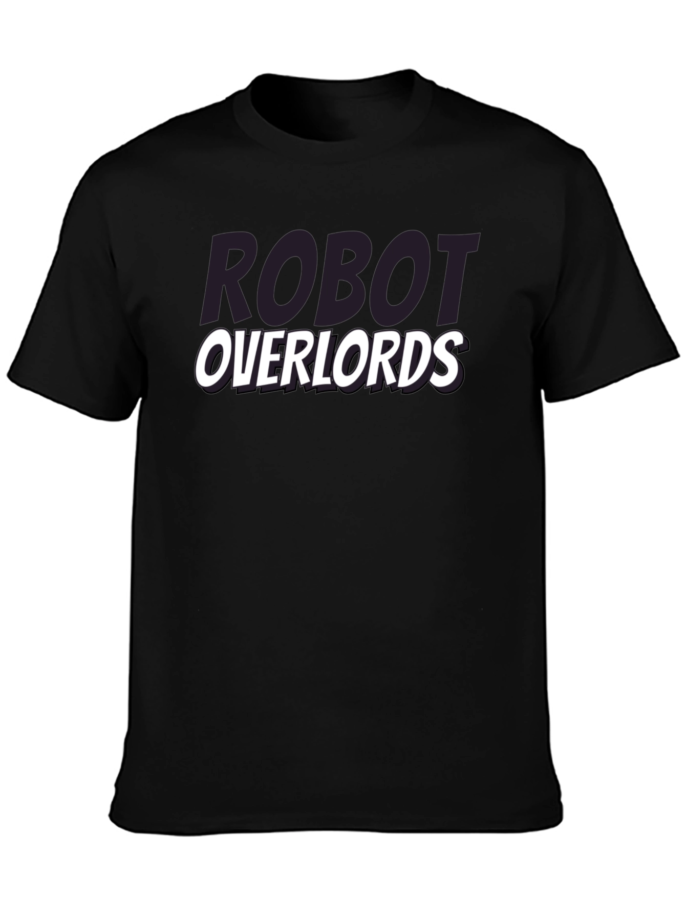 Robot Overlords Graphic T-Shirt - Black