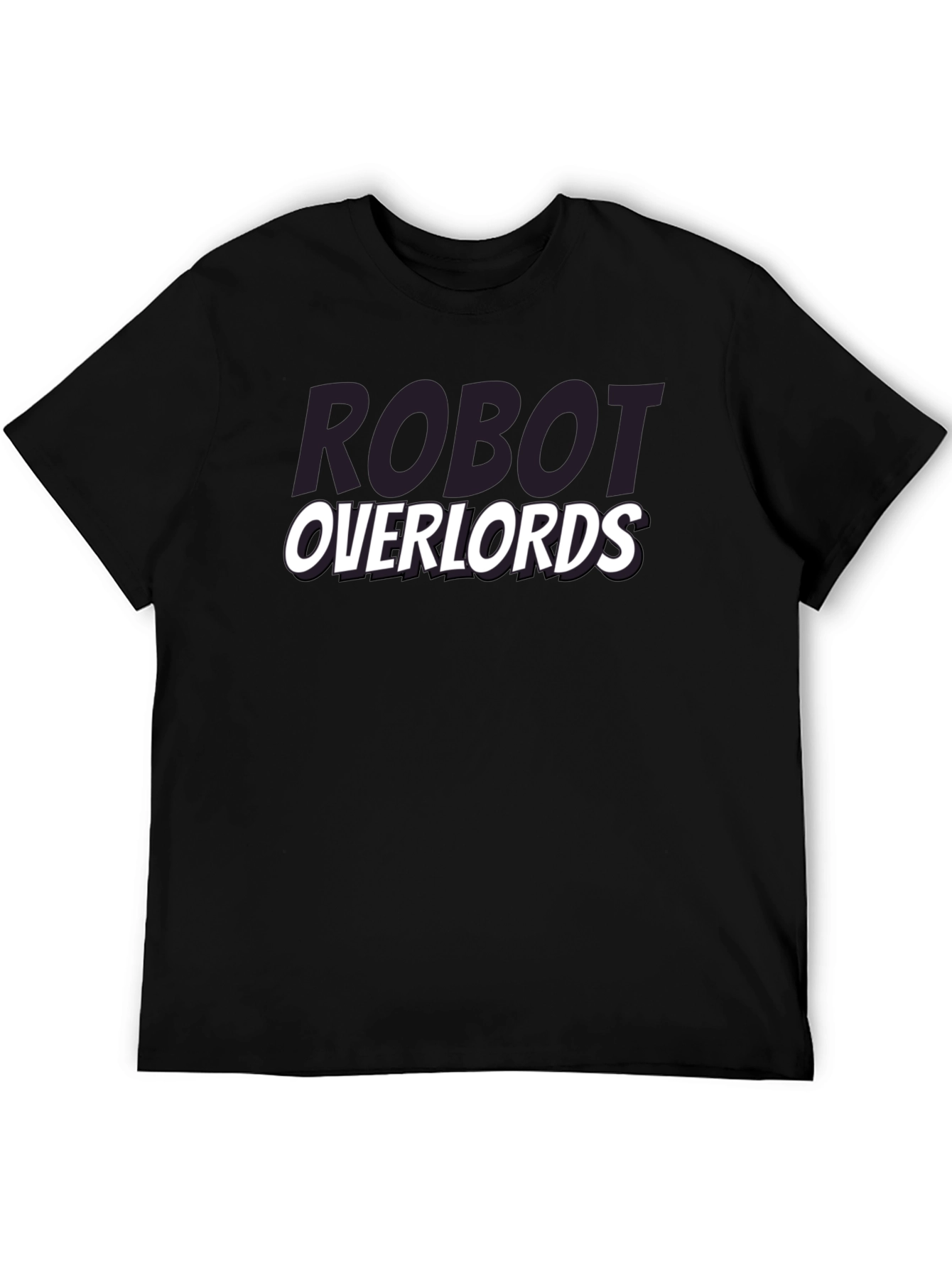 Robot Overlords Graphic T-Shirt - Black