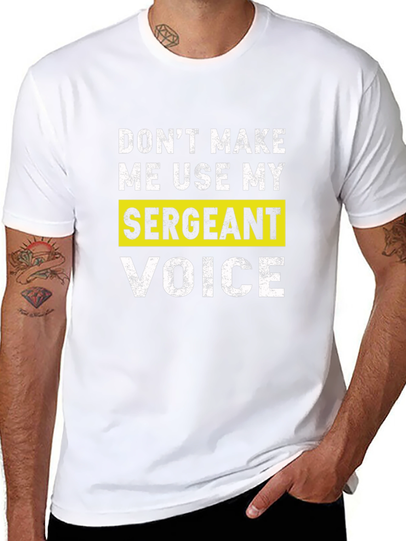 Sarcastic Sergeant Voice T-Shirt - Funny Military Gift