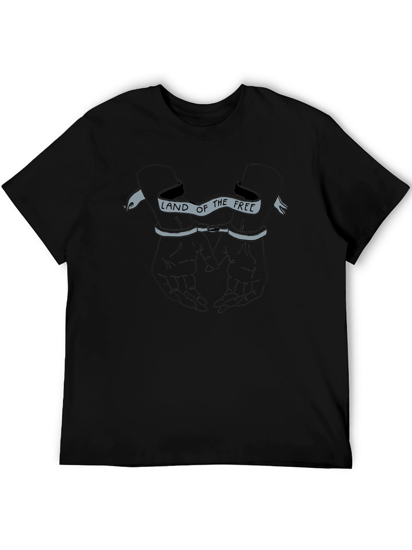 Land of the Free Graphic T-Shirt - Black