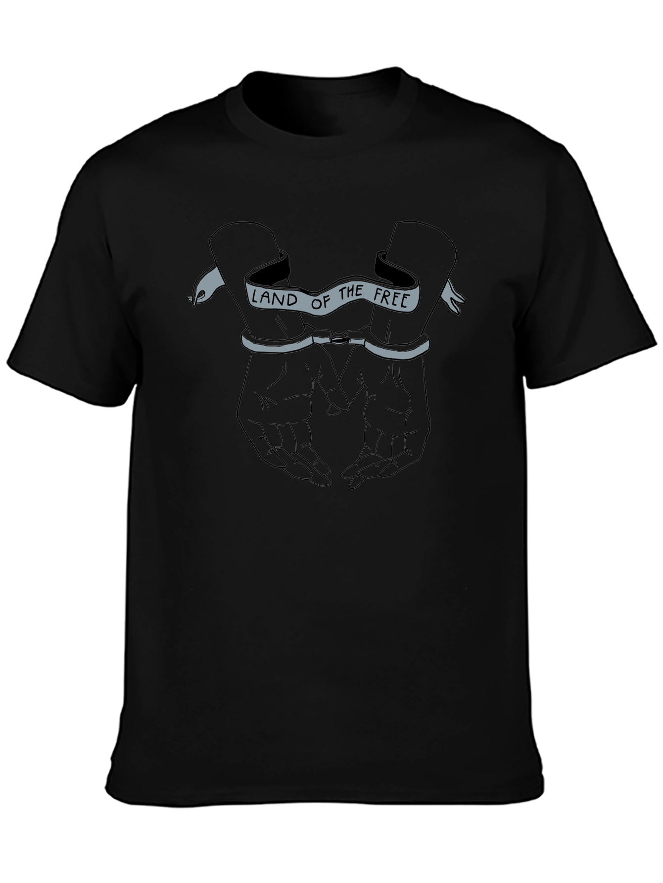 Land of the Free Graphic T-Shirt - Black