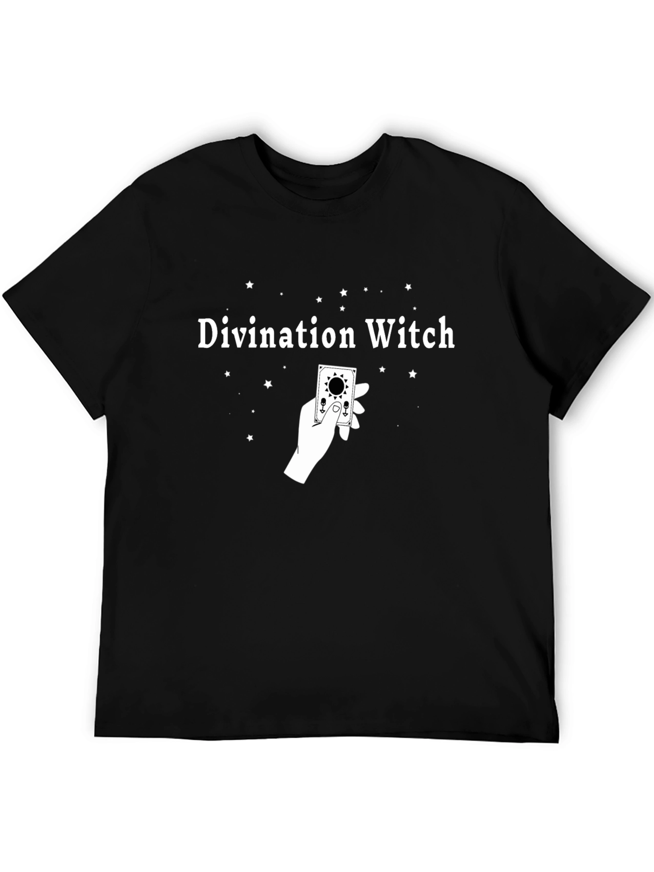 Divination Witch Graphic Tee - Unisex Black T-Shirt