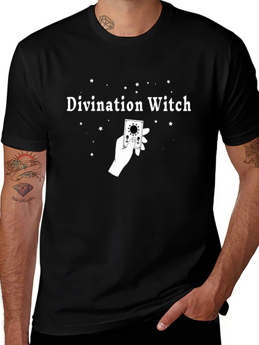Divination Witch Graphic Tee - Unisex Black T-Shirt
