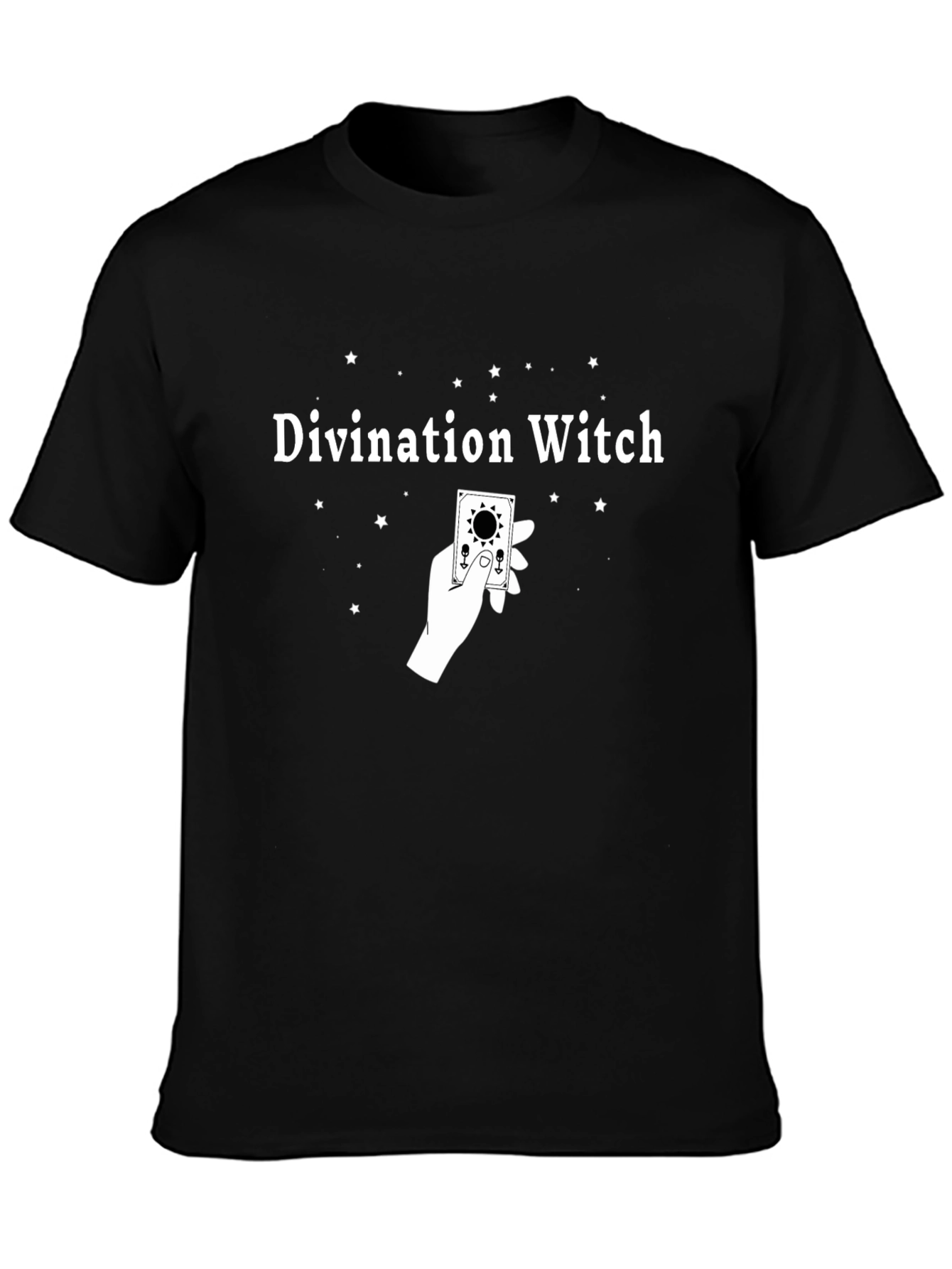Divination Witch Graphic Tee - Unisex Black T-Shirt