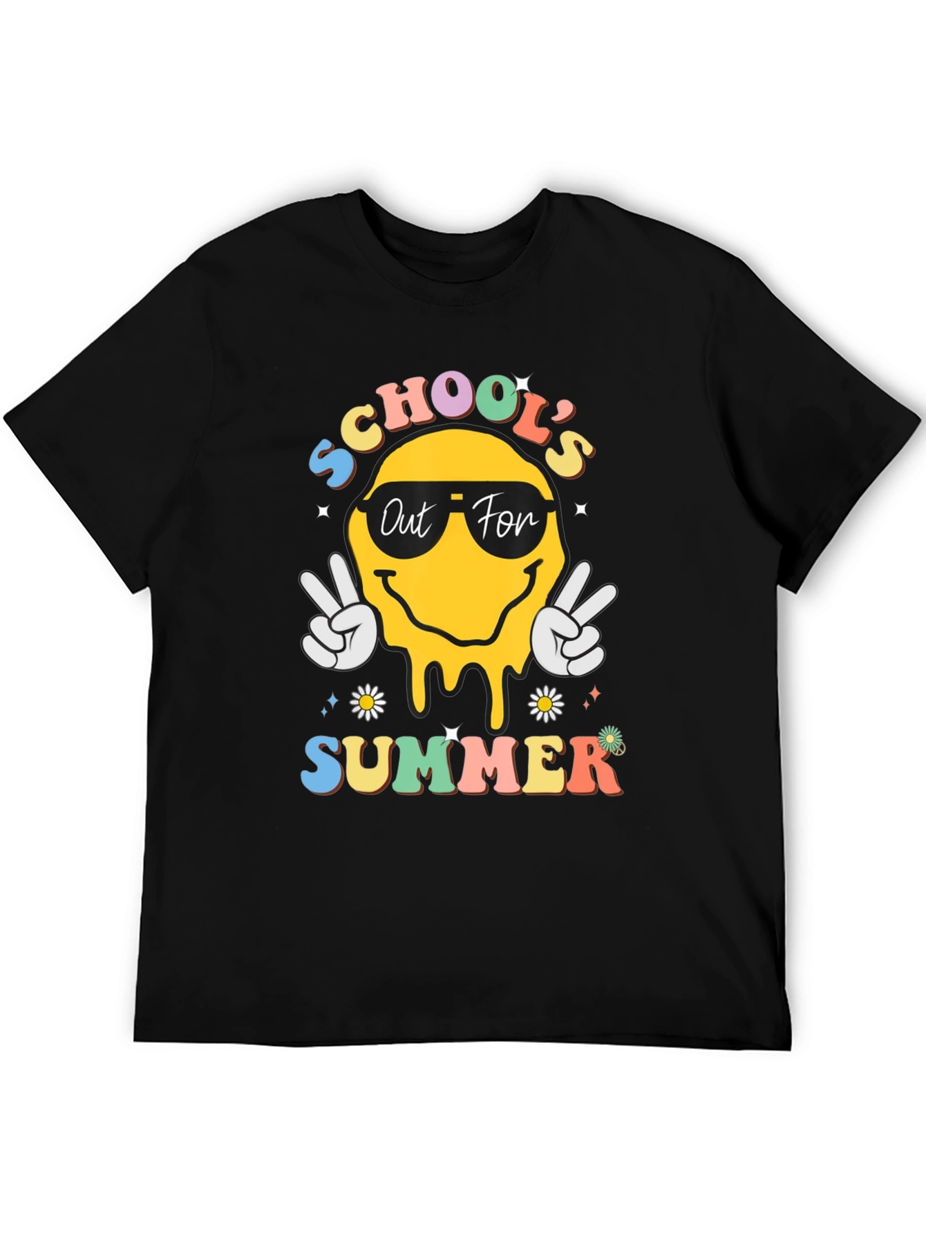 Schools Out for Summer Black T-Shirt