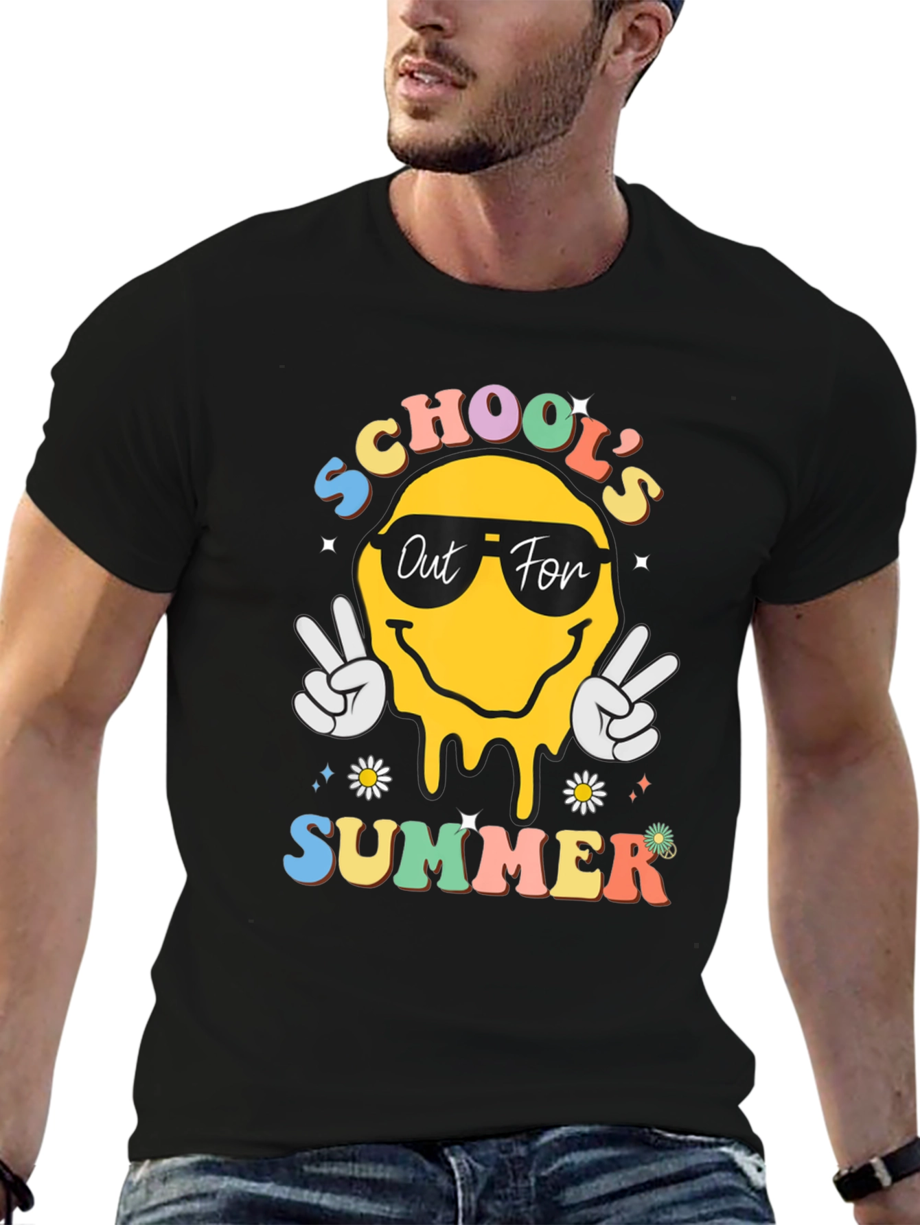 Schools Out for Summer Black T-Shirt