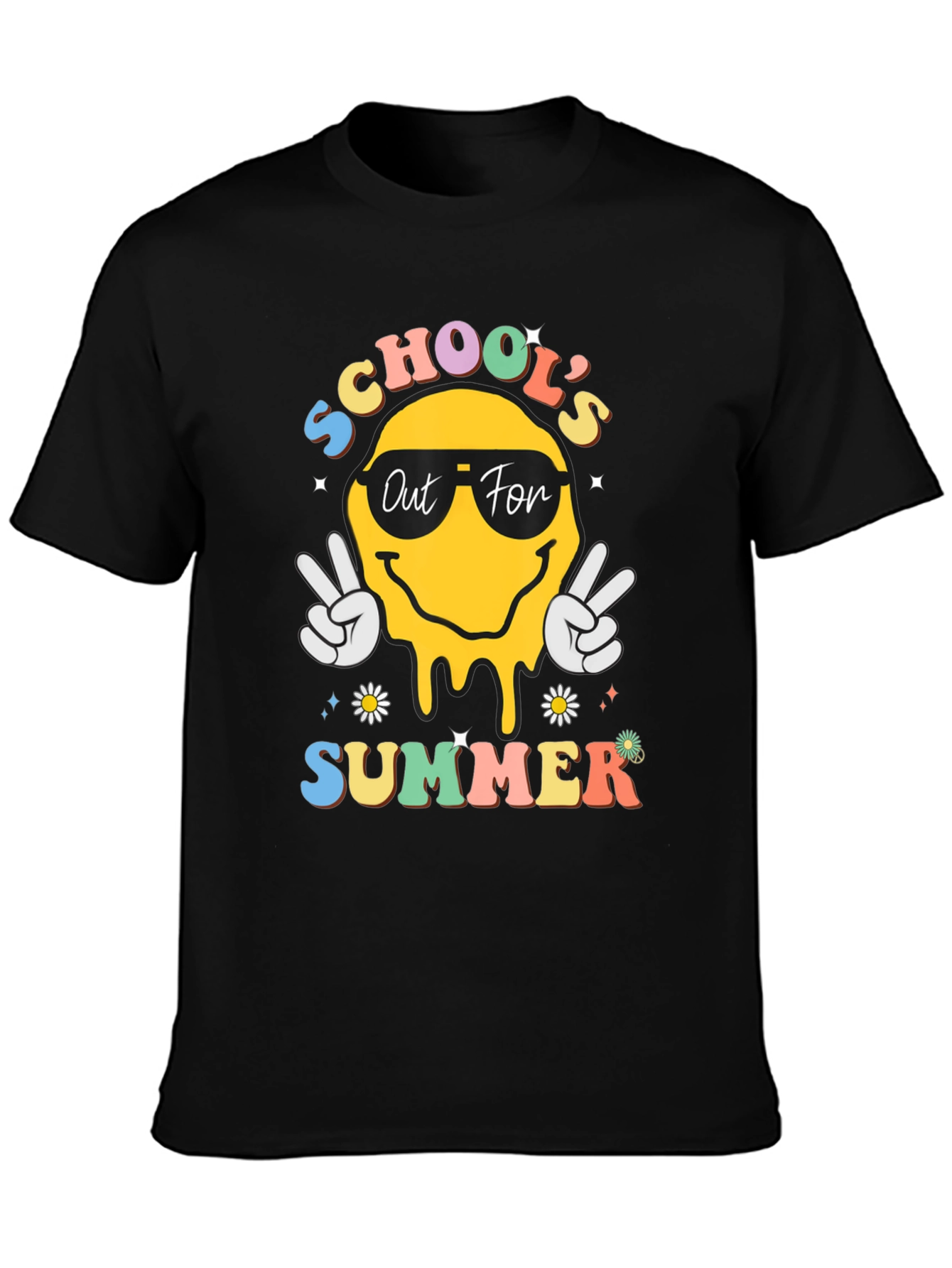 Schools Out for Summer Black T-Shirt