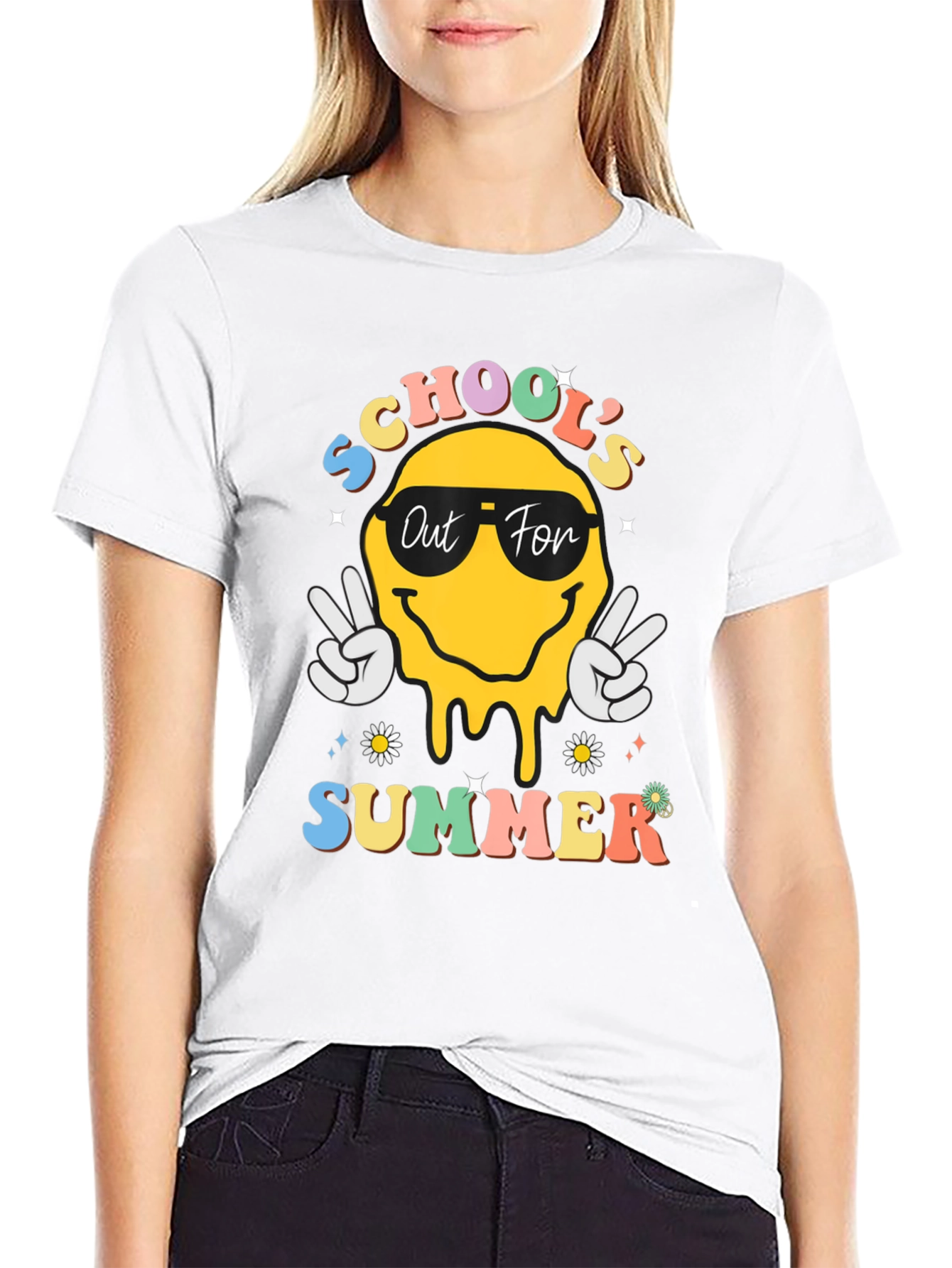 Schools Out for Summer Black T-Shirt