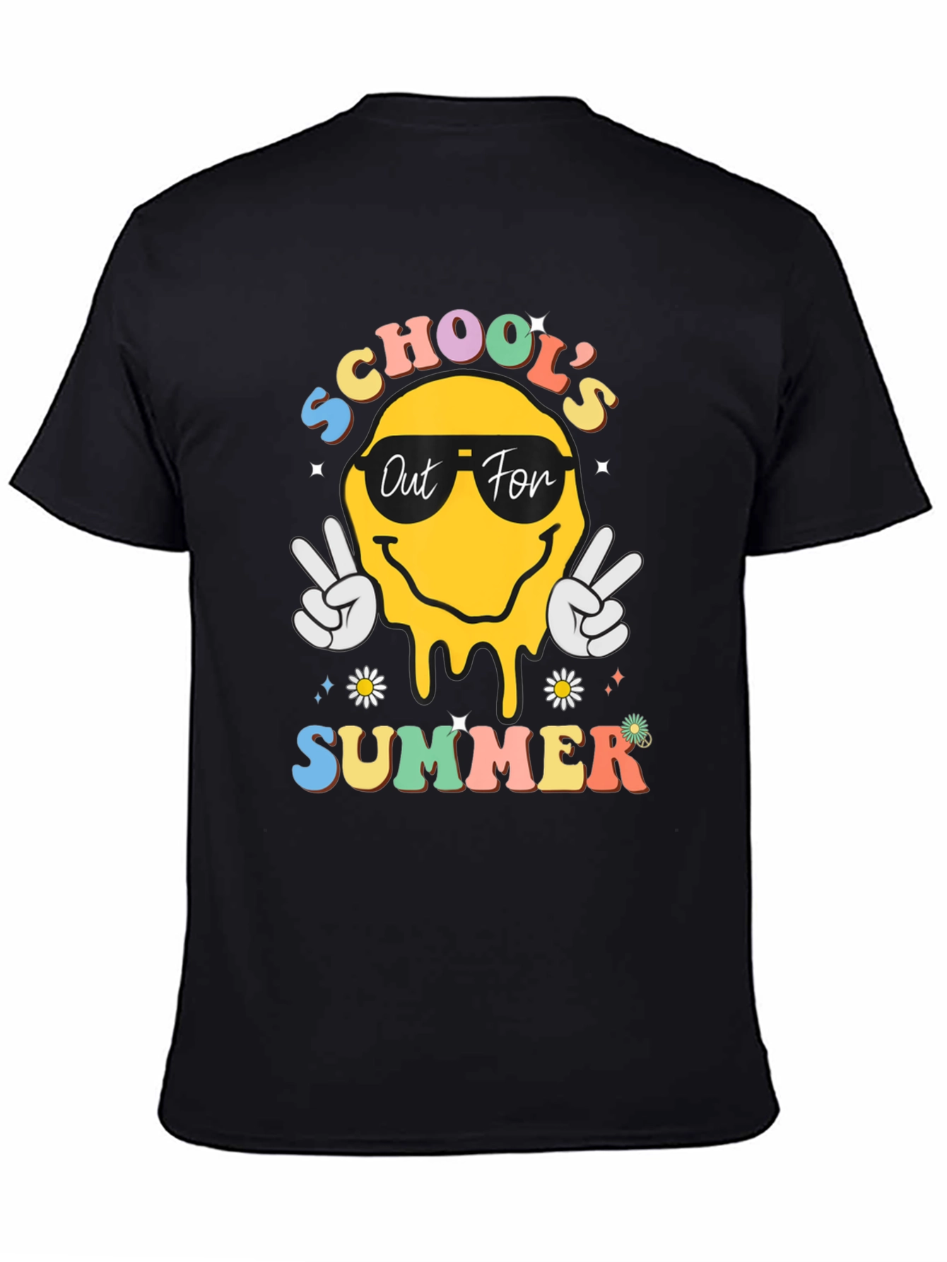Schools Out for Summer Black T-Shirt