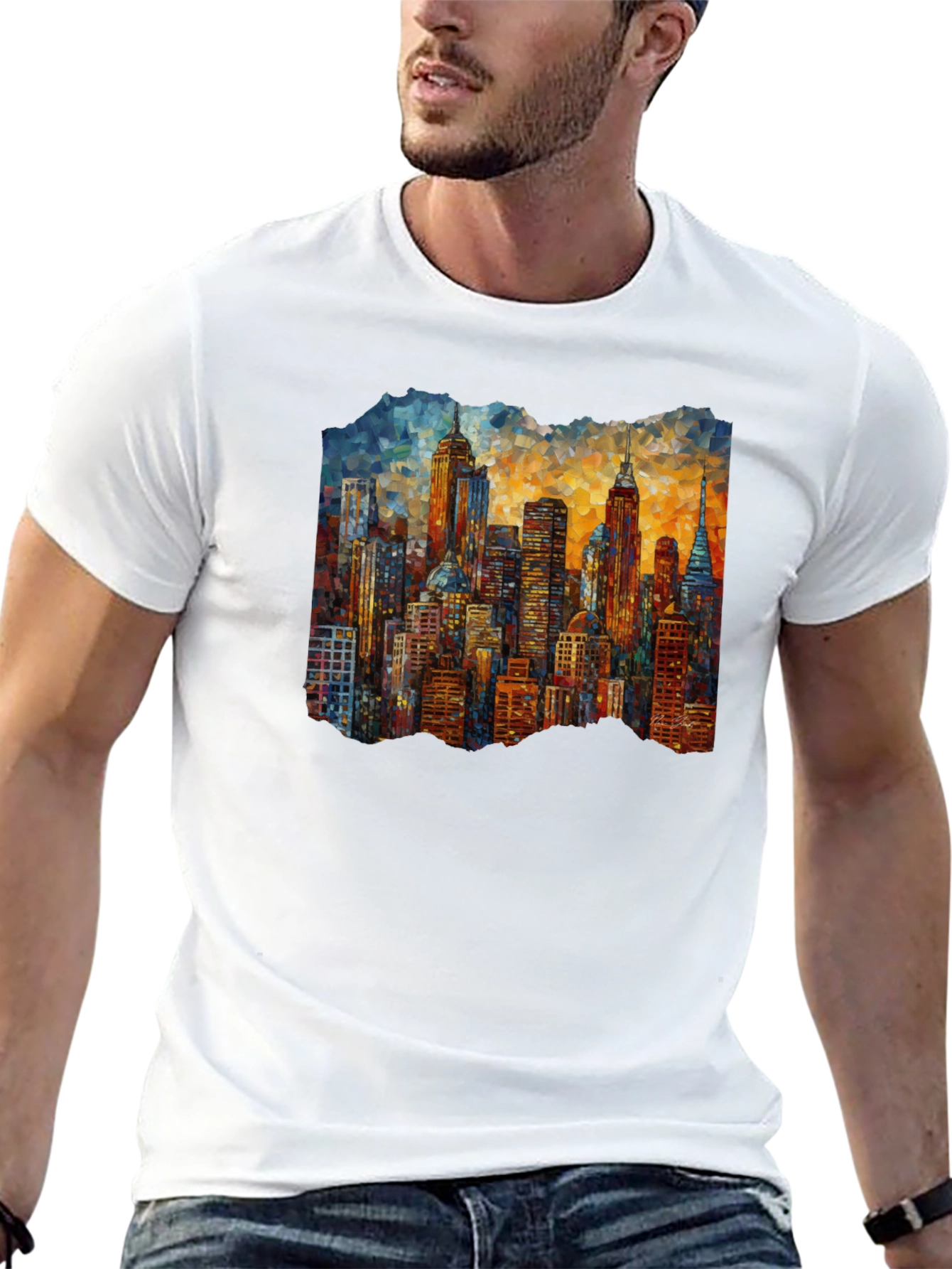 Cityscape Graphic Tee - Urban Style