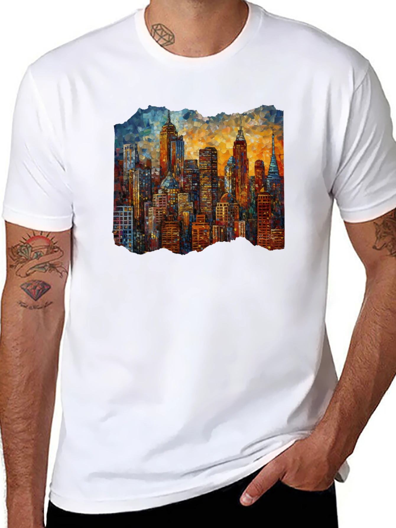 Cityscape Graphic Tee - Urban Style