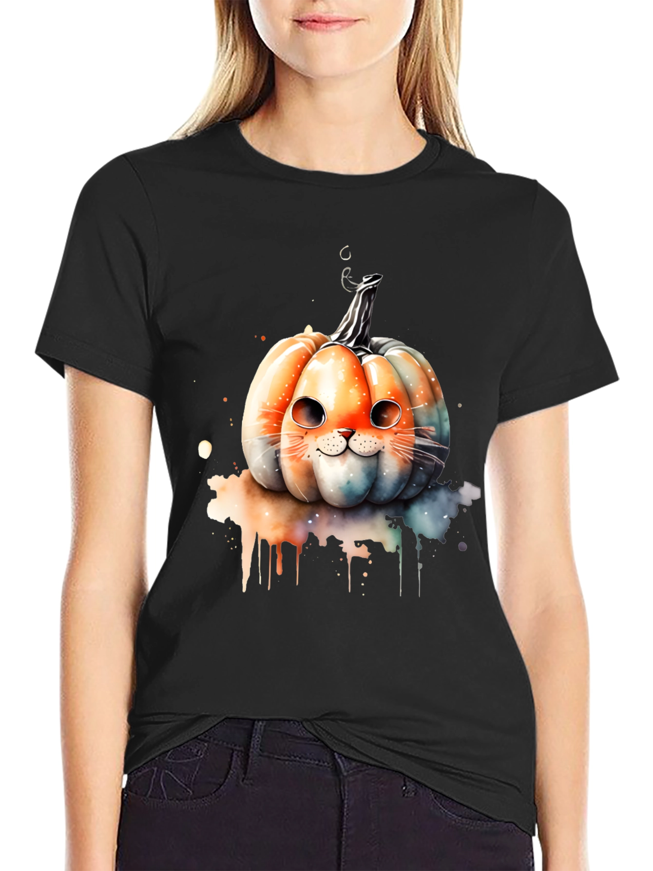 Cat Pumpkin T-Shirt: Halloween Edition