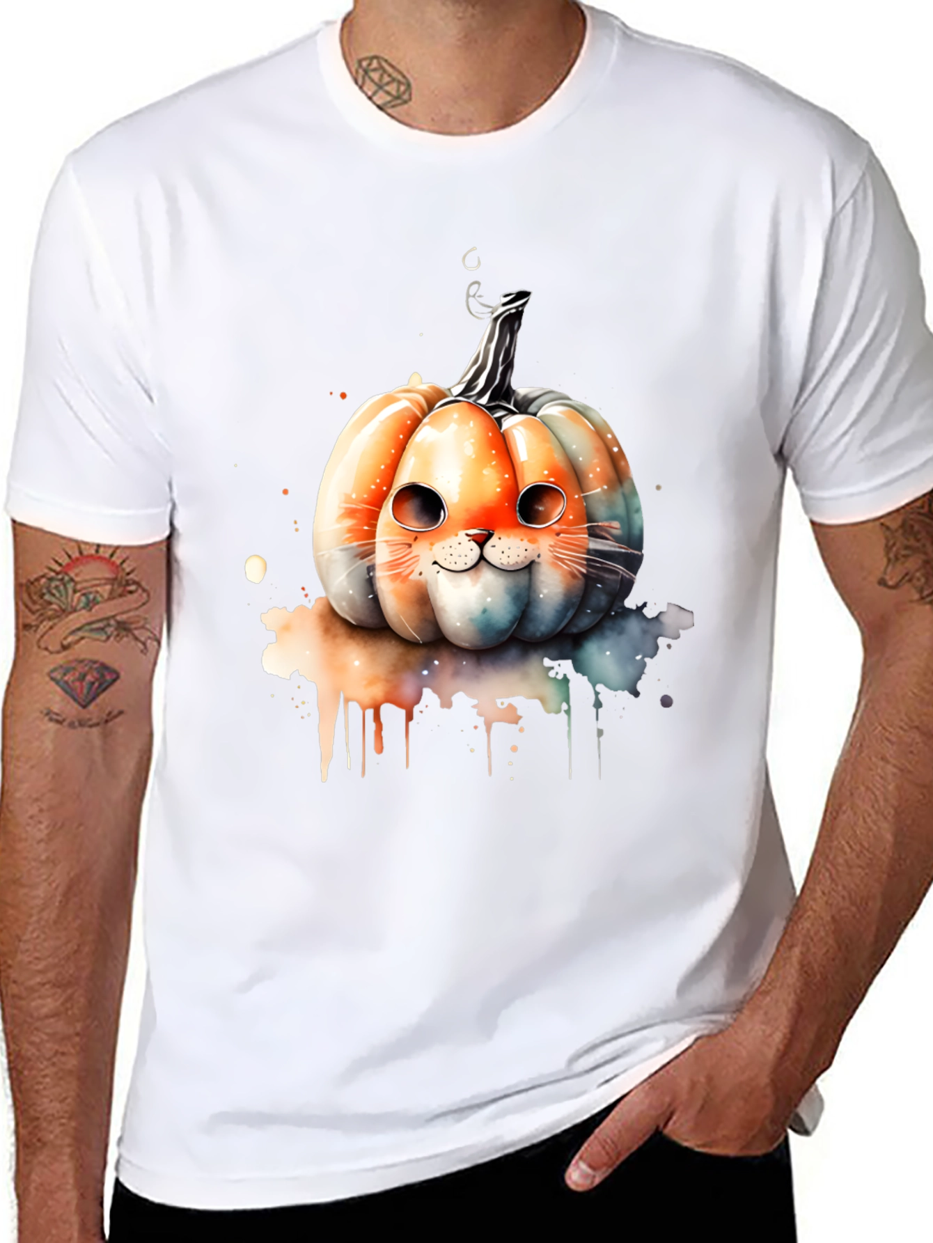 Cat Pumpkin T-Shirt: Halloween Edition