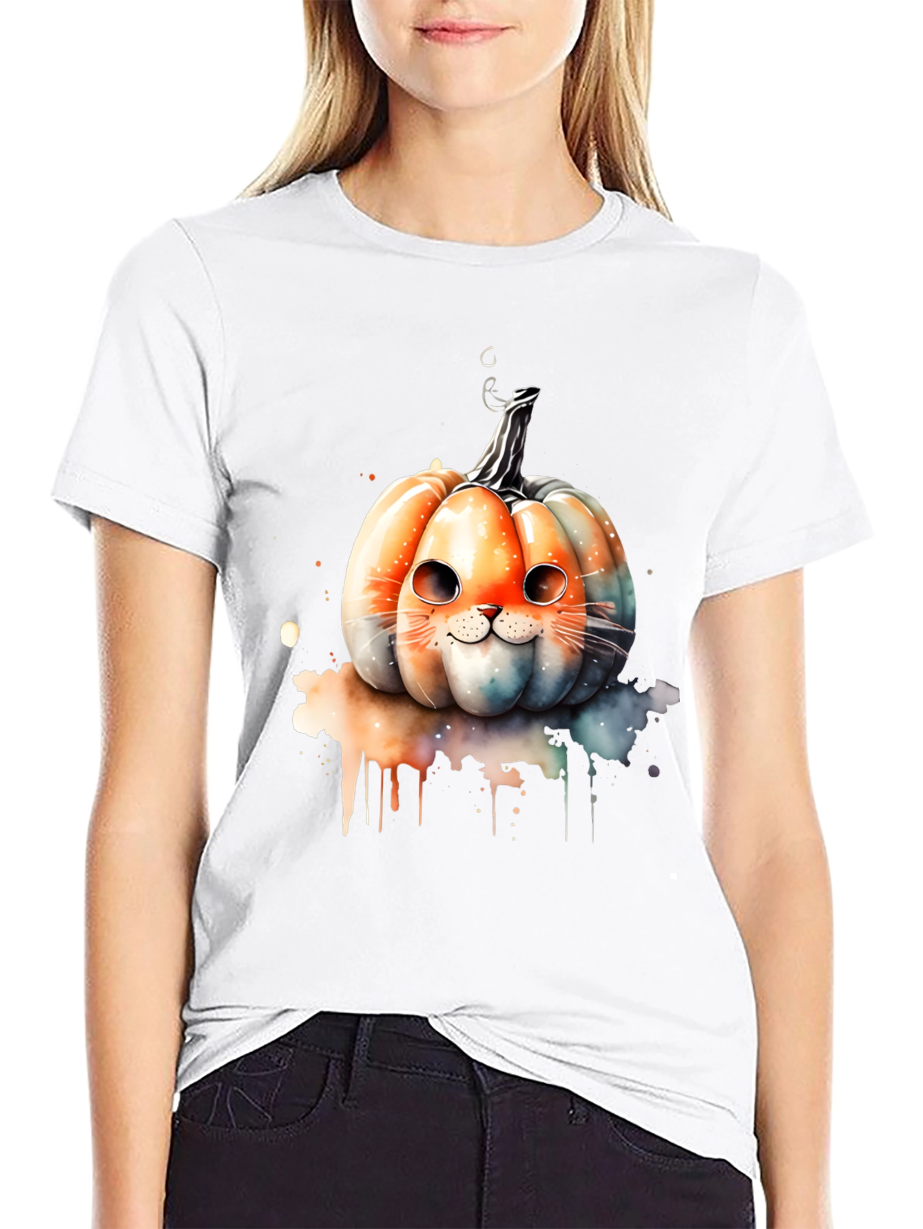 Cat Pumpkin T-Shirt: Halloween Edition