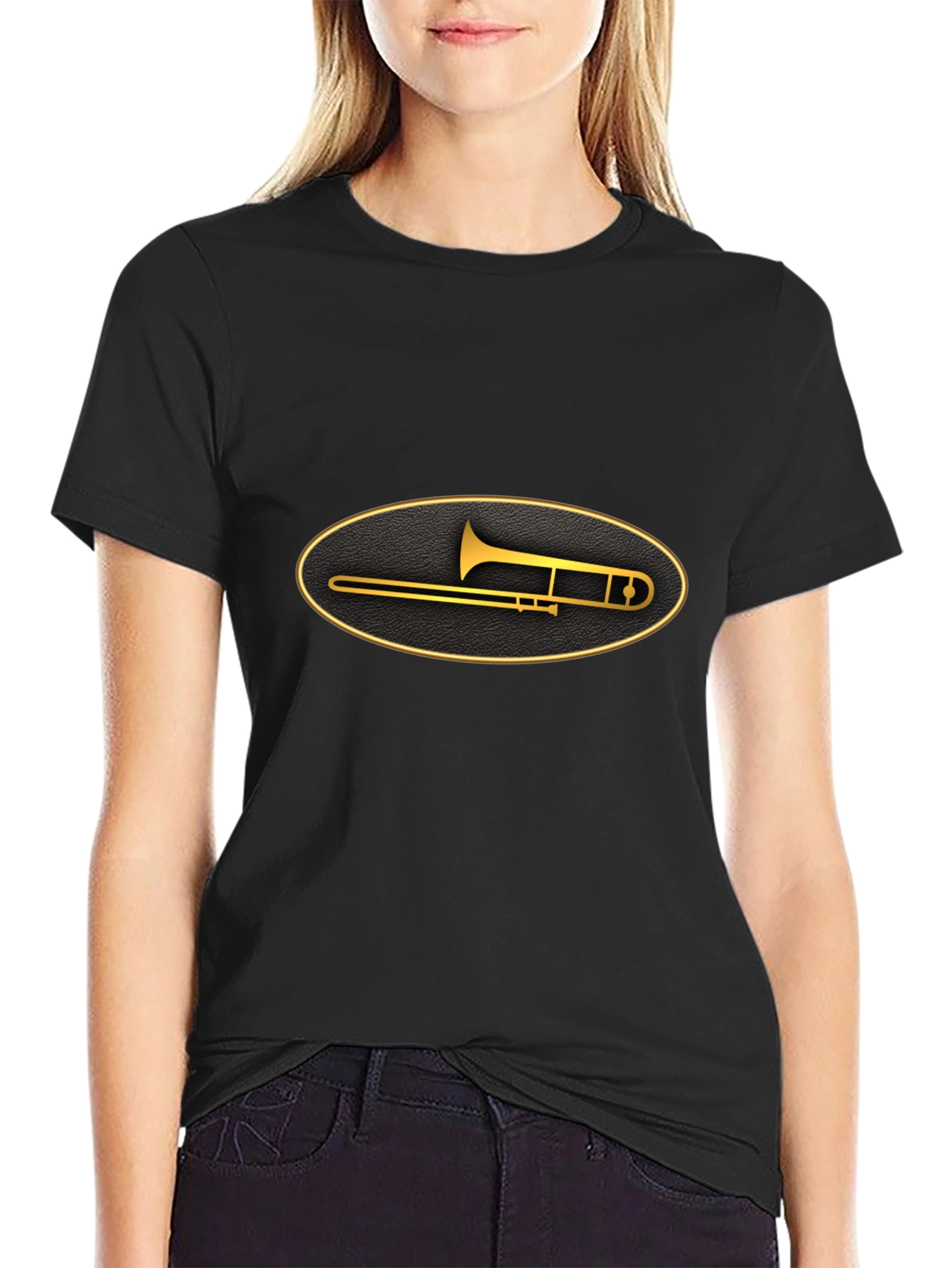 Trombone Graphic Tee - Stylish Music Lover T-Shirt