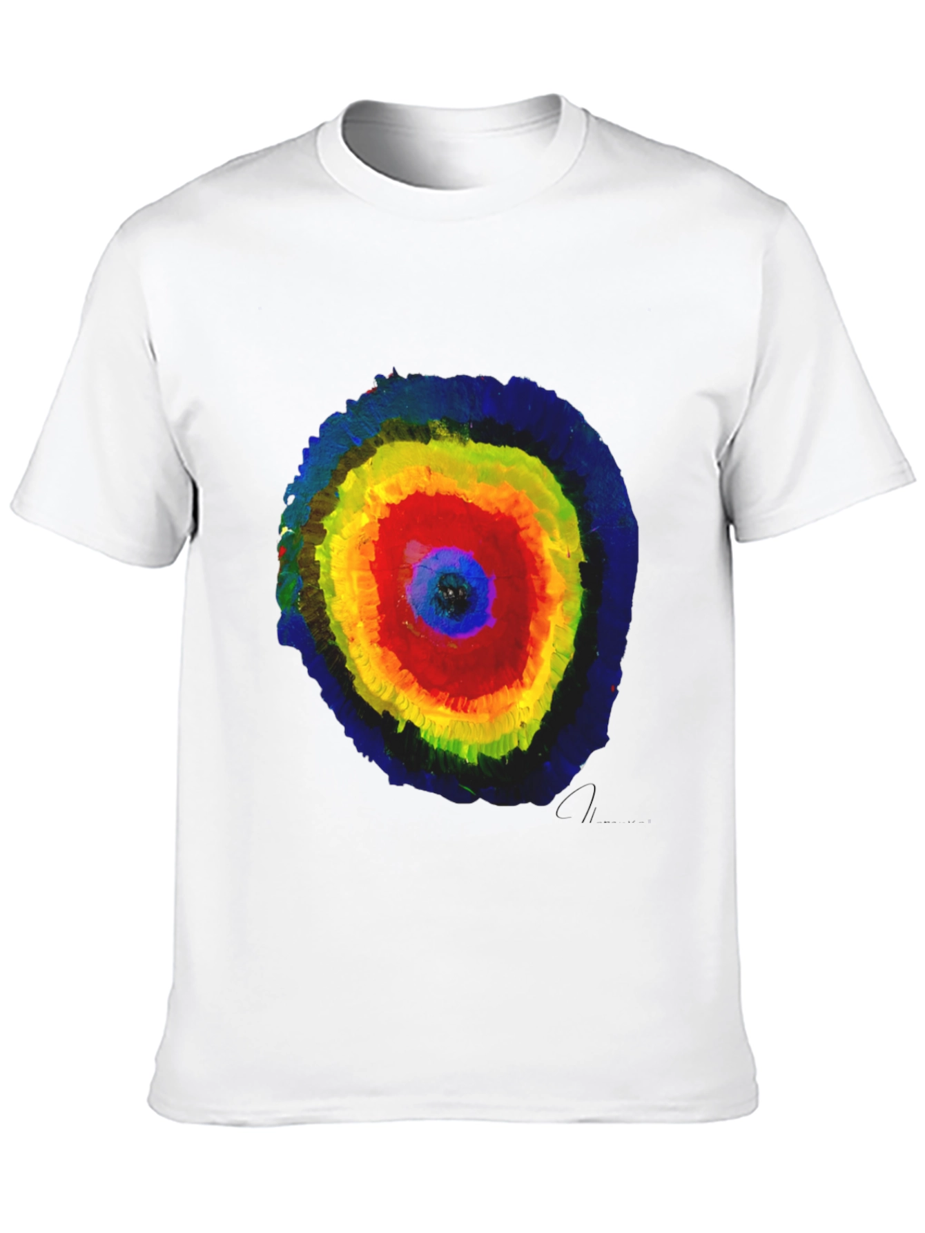 Abstract Circle Graphic Print T-Shirt