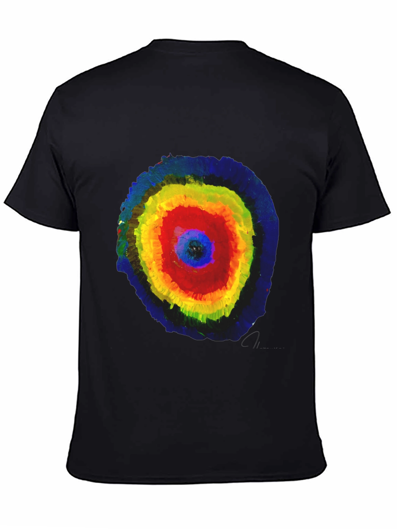 Abstract Circle Graphic Print T-Shirt