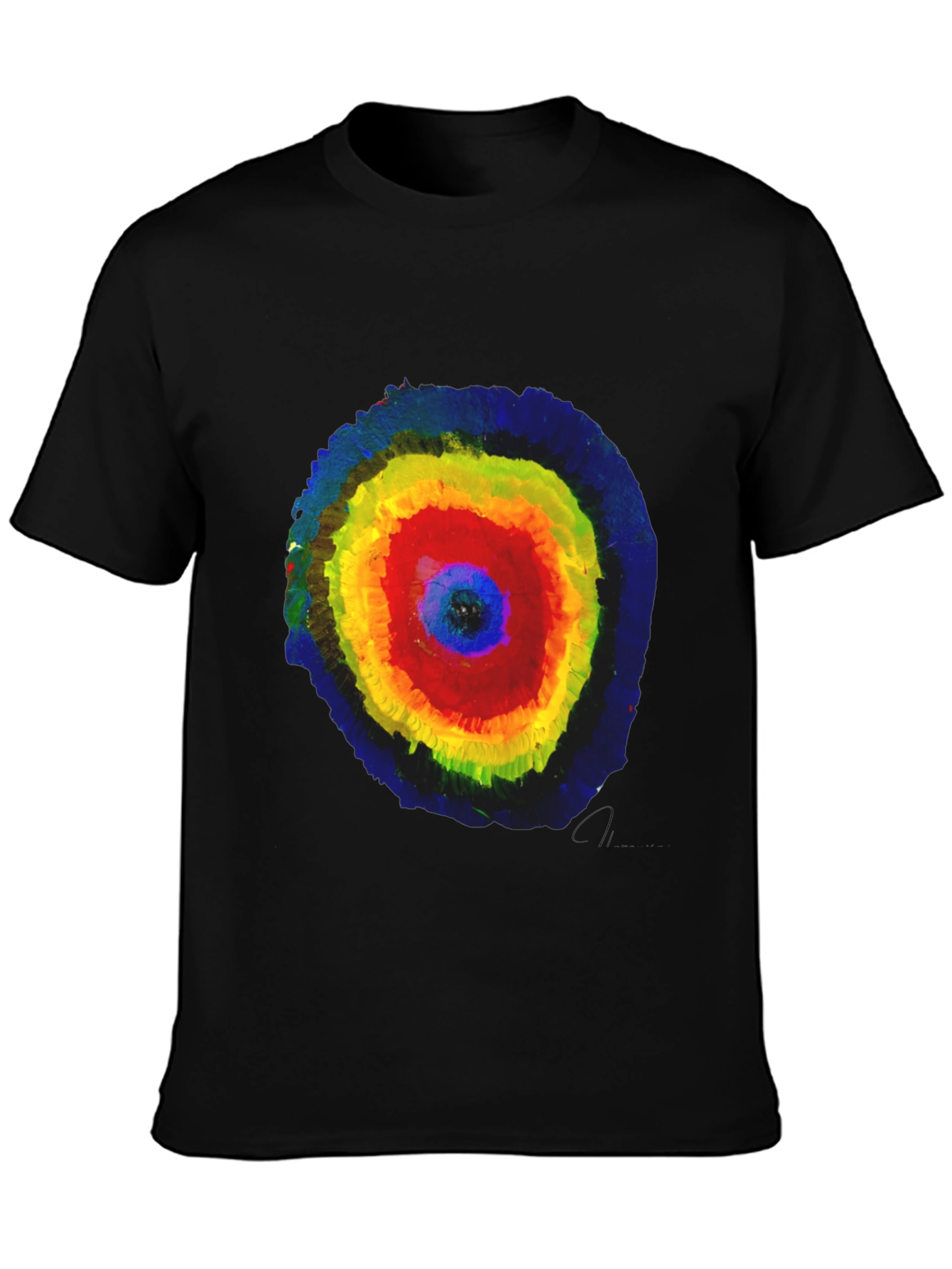 Abstract Circle Graphic Print T-Shirt