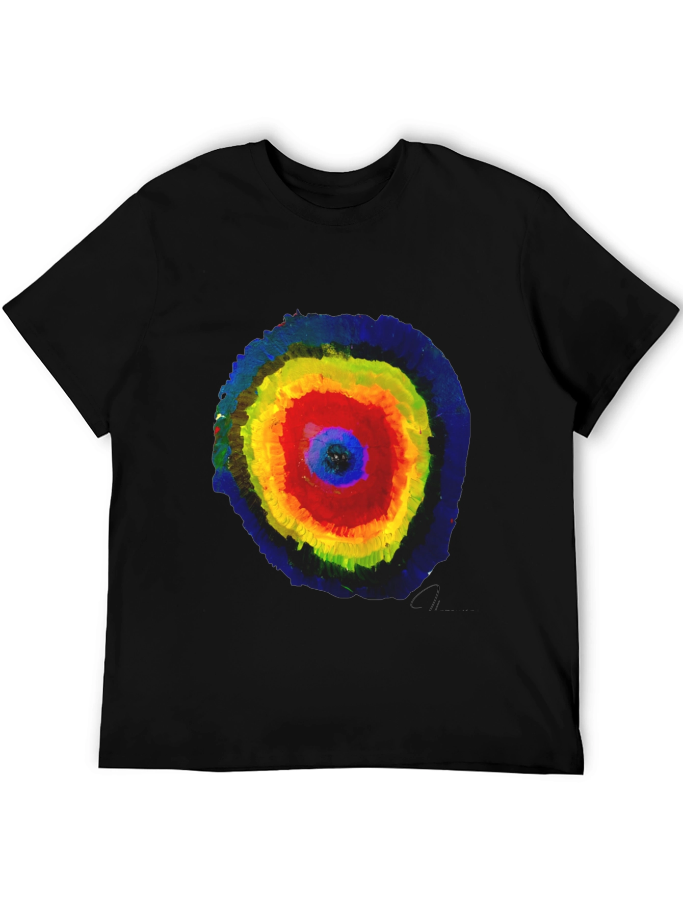 Abstract Circle Graphic Print T-Shirt